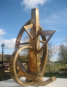Sterling - bronze sculpture - highly polished