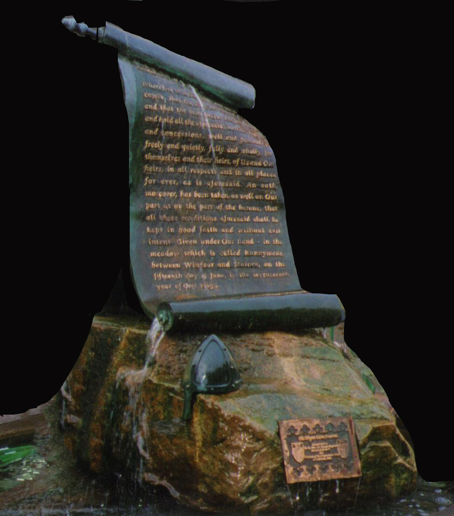 Bronze Sculpture - The Magna Carta Fountain