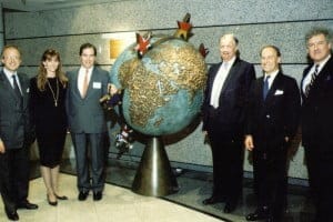 The Directors of The London Stock Exchange, LIFFE and LTOM dedicate the TRADING GLOBE