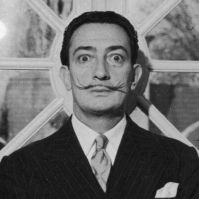 Salvador Dali self-portrait photograph