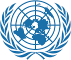 UN Logo in blue on white